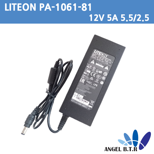 [중고] LITEON/라이트온/PA-1061-81/12V 5A/12V5A/60w/5.5x2.5/호주인증아답타