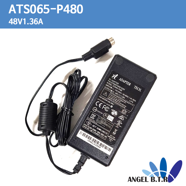 [ATS]ATS065-P480 48V1.36A /48V 1.36A 4PIN 좌/우 /CCTV  SMPS  중고아답타