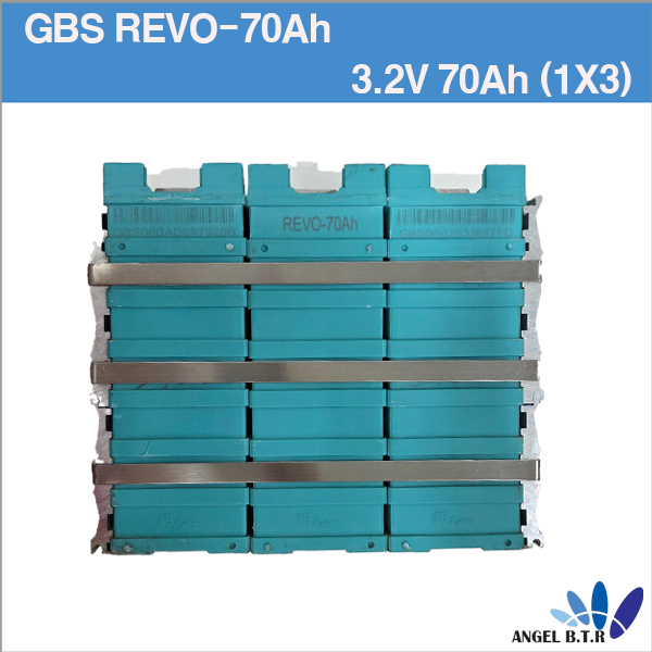[중고] 인산철배터리  GBS-LFMP70Ah  3.2V 70Ah LIFEPO4 Battery for Electric 배터리 한묶음( 1X3 ) 인산철 70A